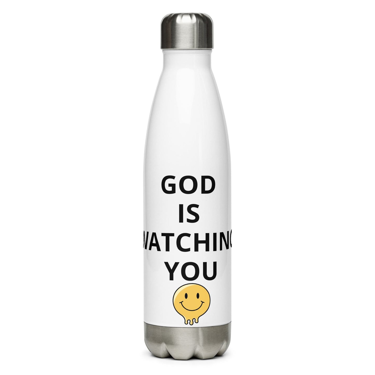 God is watching you Stainless steel water bottle - Stop and Shop 24