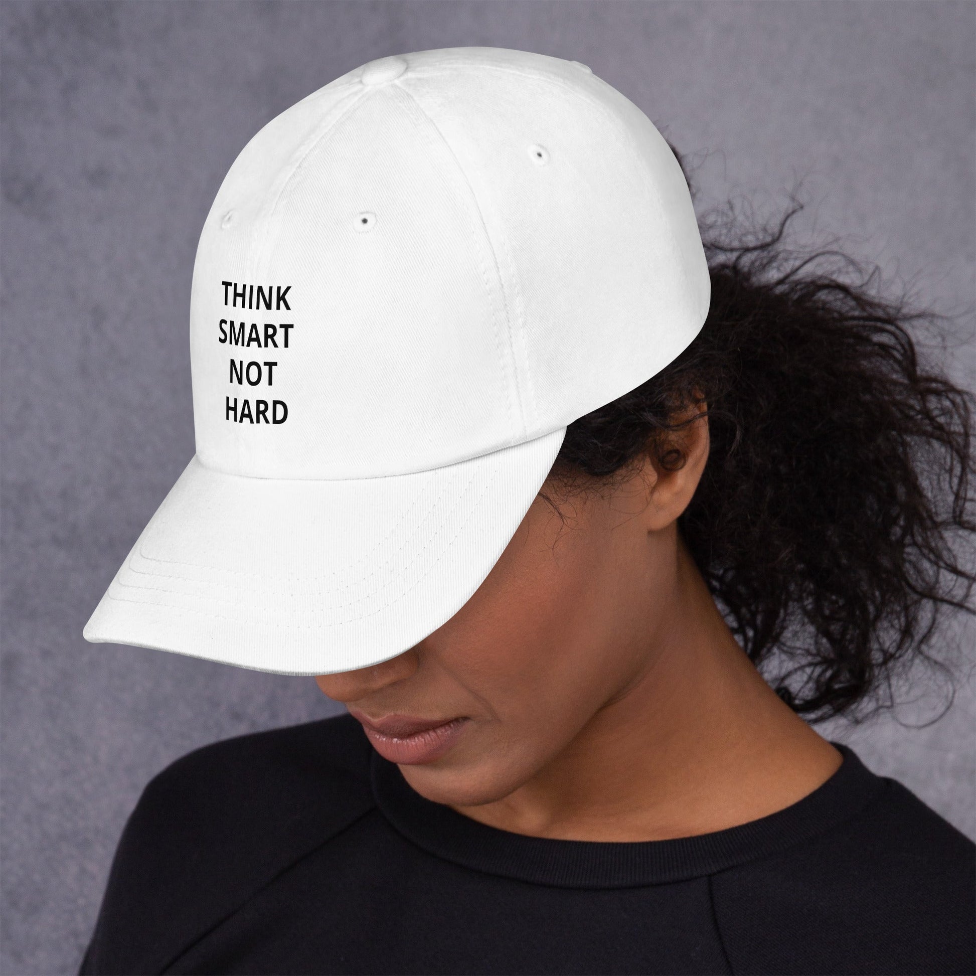 think smart not hard Dad hat - Stop and Shop 24