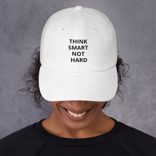 think smart not hard Dad hat - Stop and Shop 24