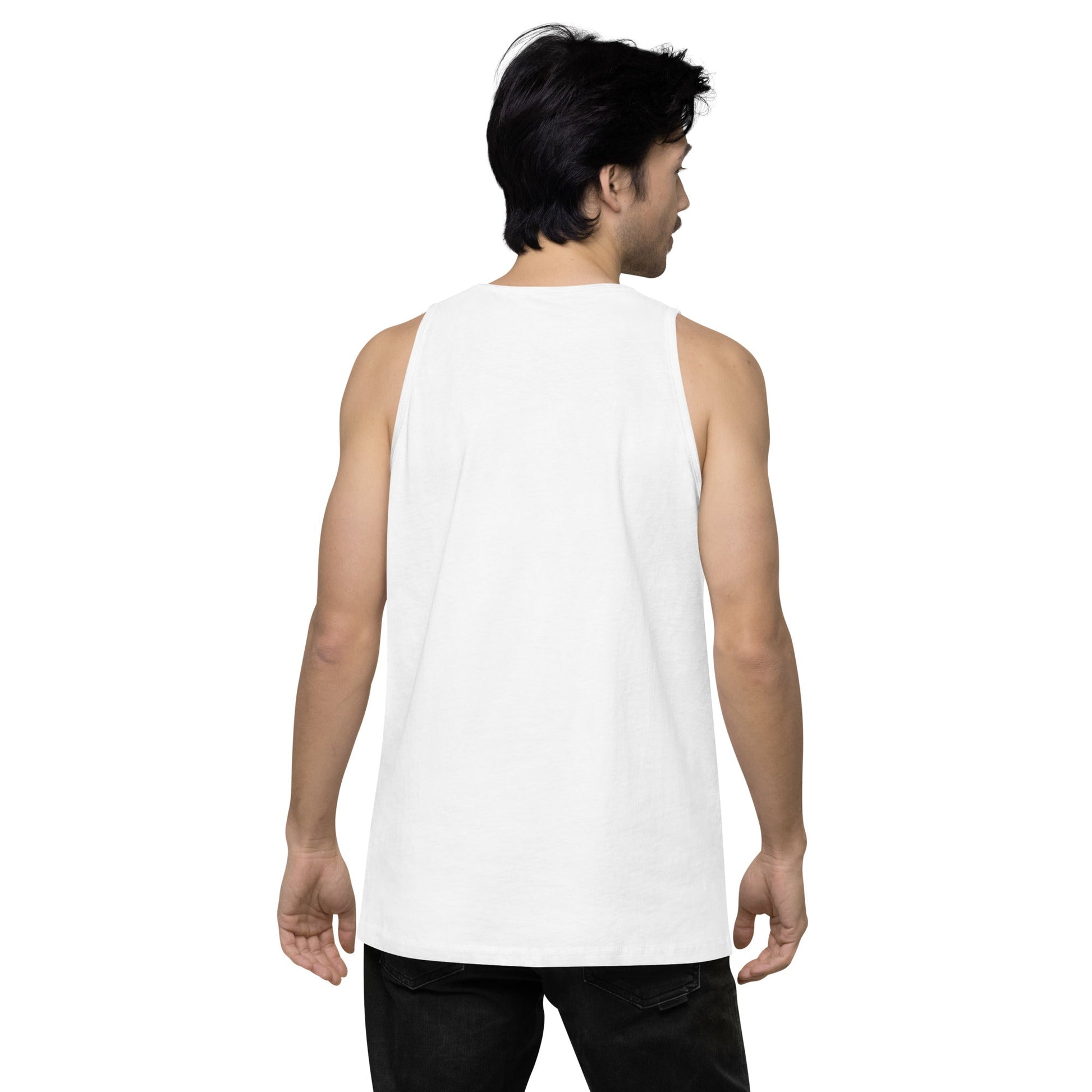 think smart not harder Men’s premium tank top - Stop and Shop 24